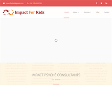 Tablet Screenshot of impactforkids.com